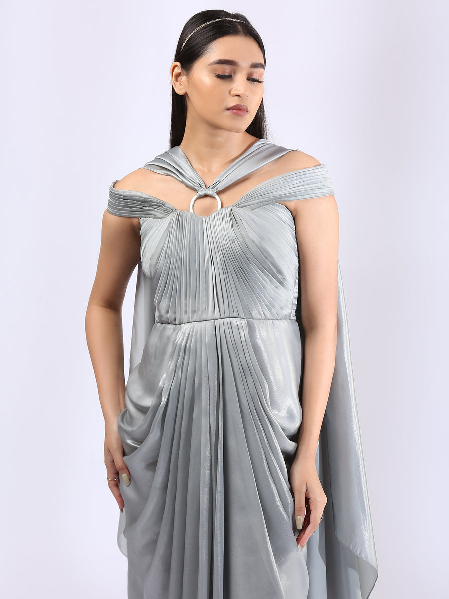 Atelier Prabal Gurung Natalie Beaded Draped Gown | Neiman Marcus
